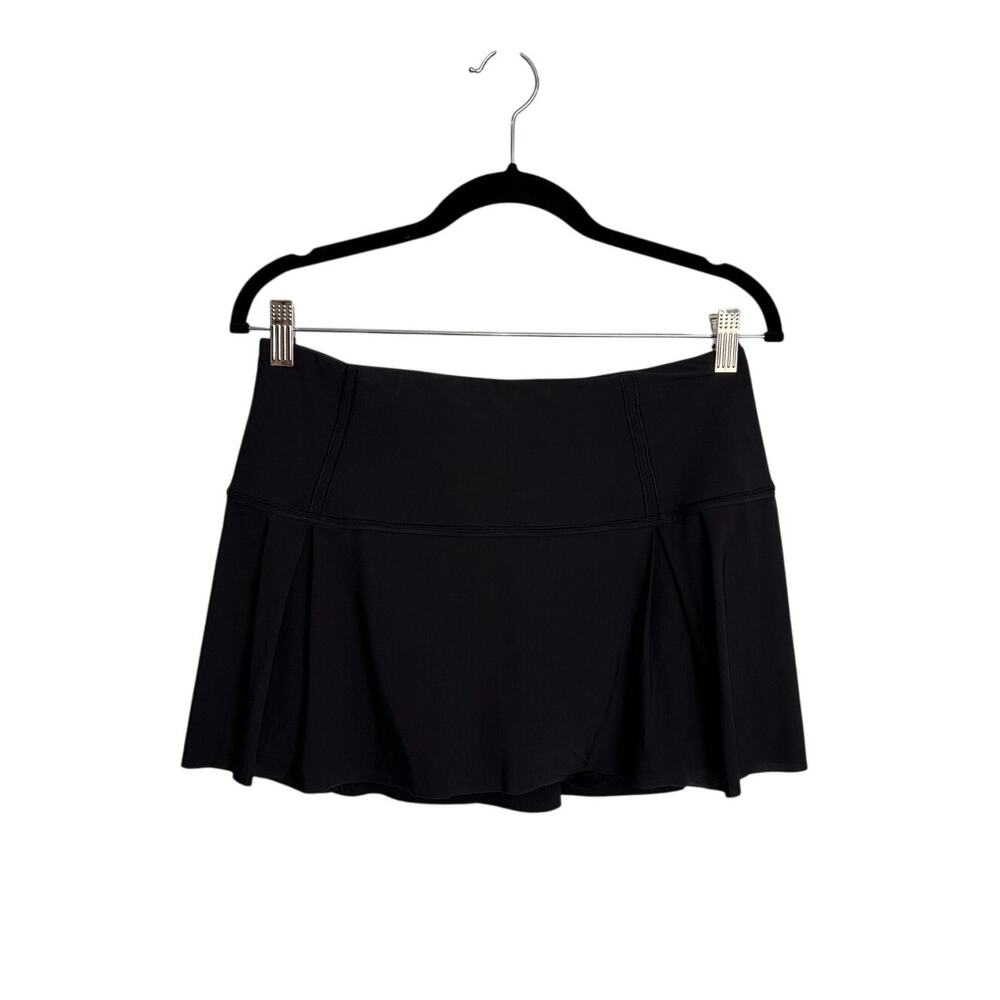 Lululemon Skirt Womens Size 8 Lost In Pace Black Luxtreme Athletic Skort
